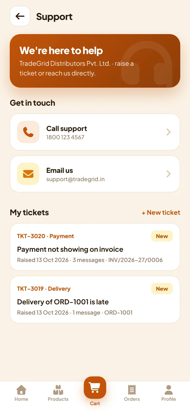 Dealer app support