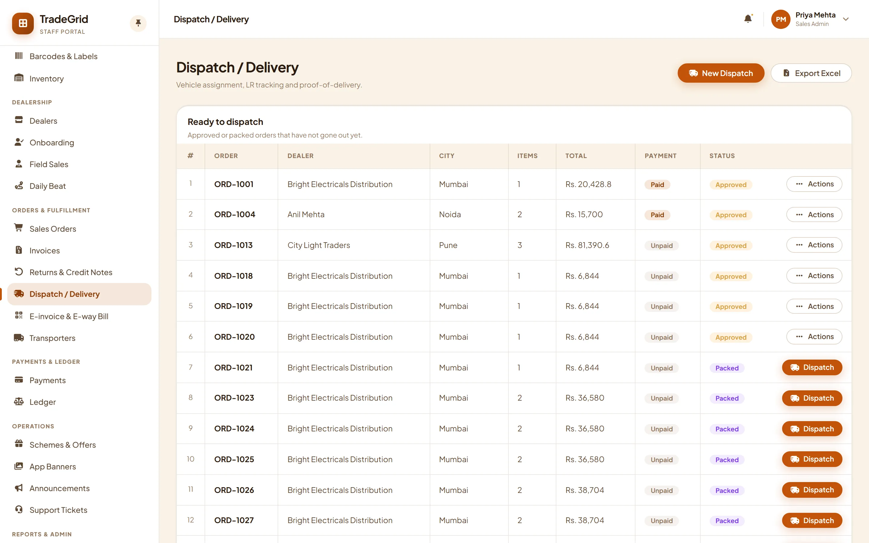 Staff dispatch
